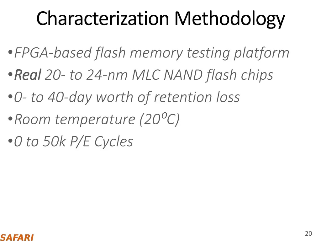 characterization methodology 1