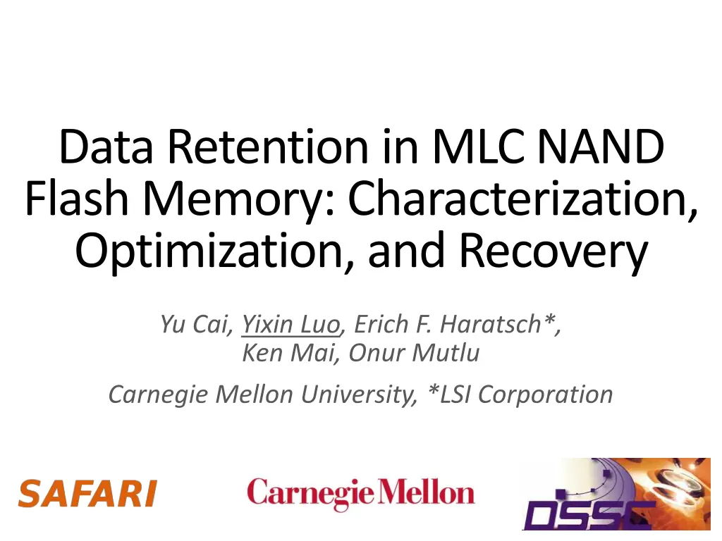 data retention in mlc nand flash memory 1