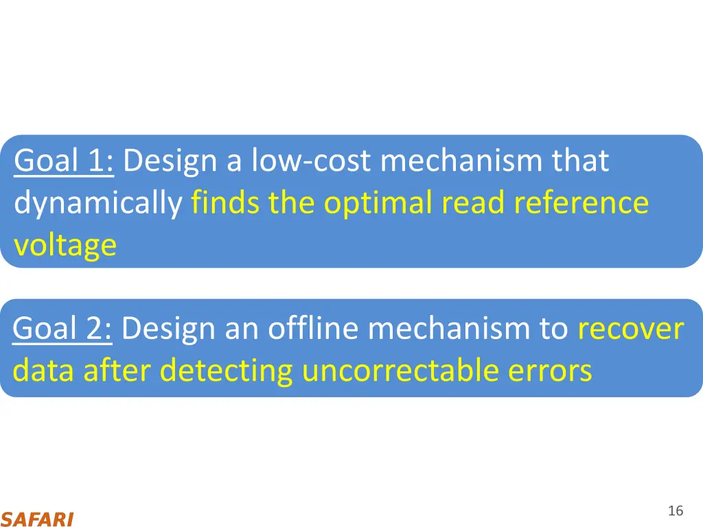 goal 1 design a low cost mechanism that 1