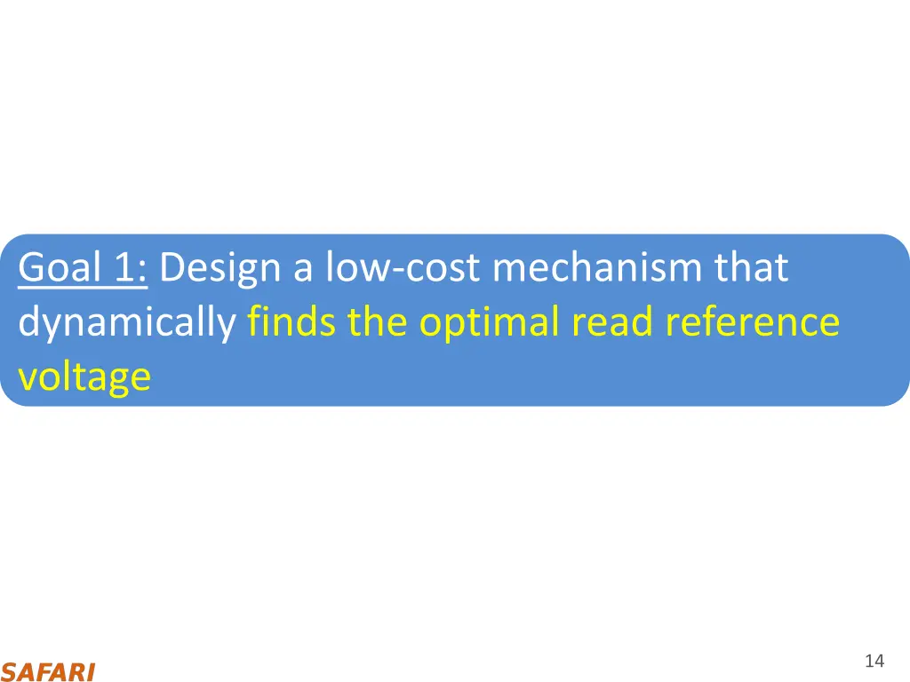 goal 1 design a low cost mechanism that