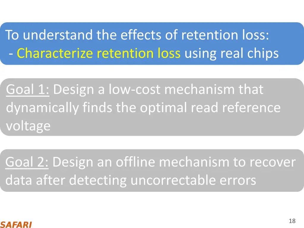 to understand the effects of retention loss 1