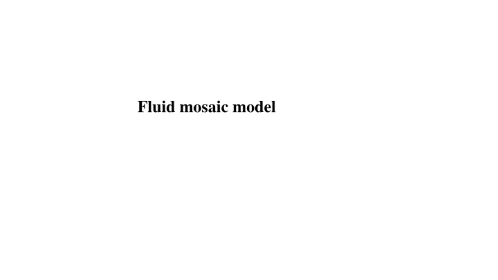 fluid mosaic model