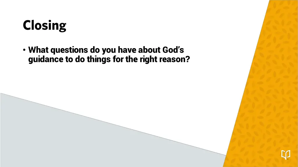 what questions do you have about god s guidance