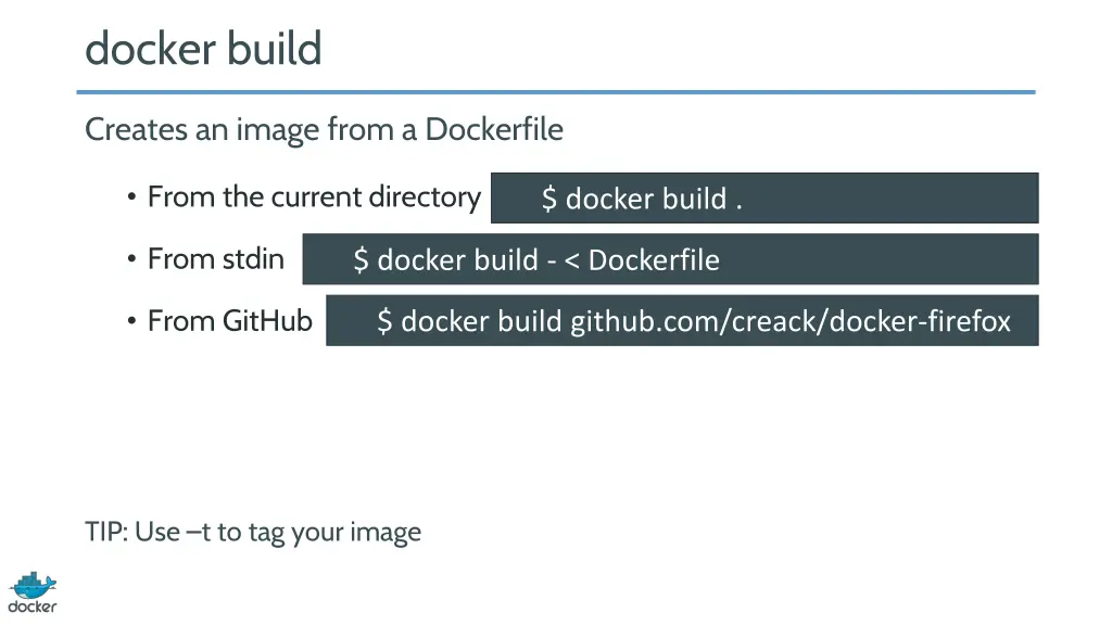 docker build