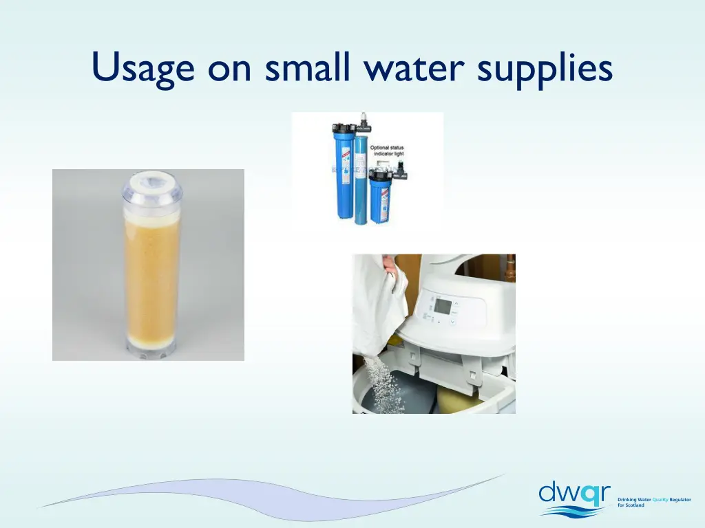 usage on small water supplies 1