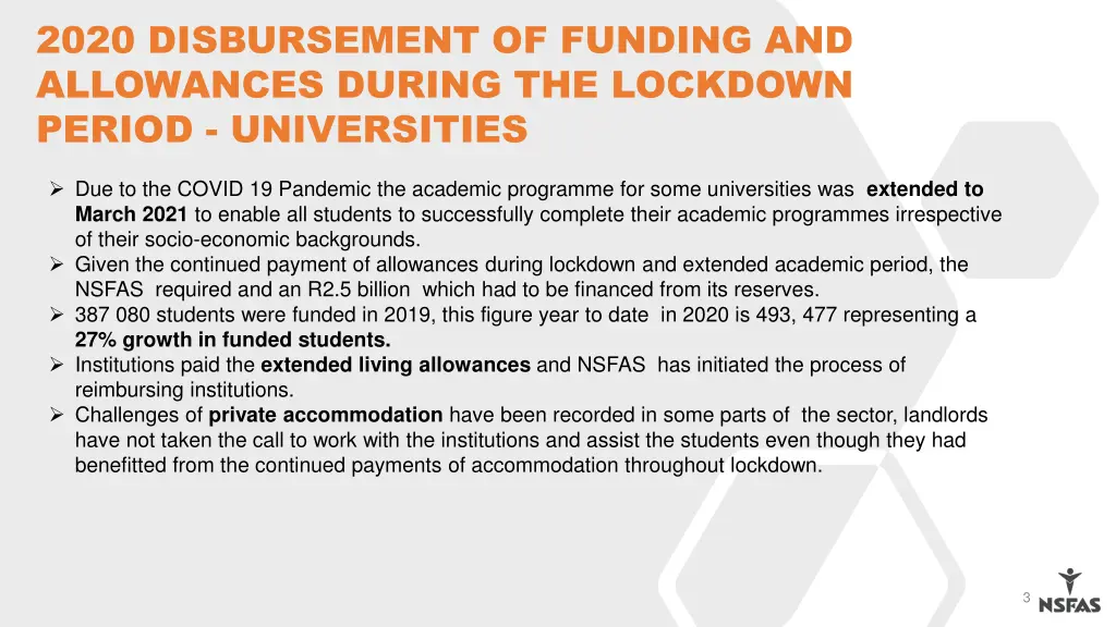 2020 disbursement of funding and allowances 1