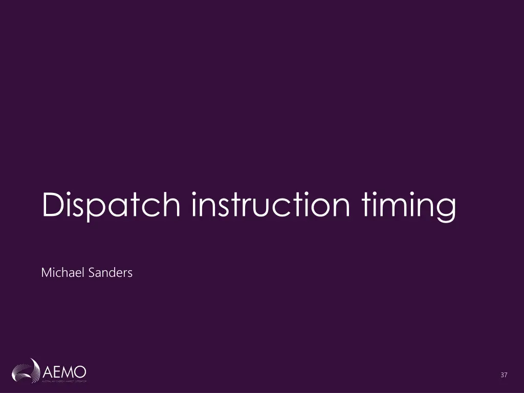 dispatch instruction timing