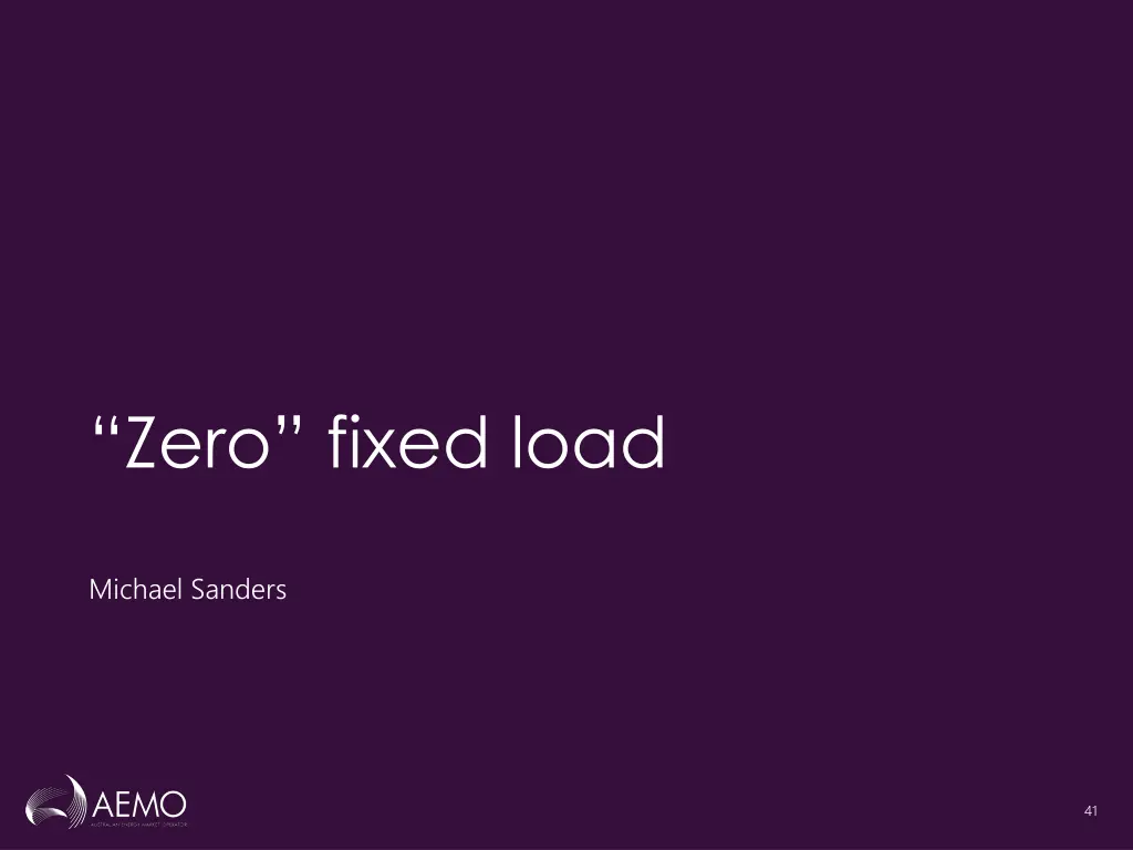 zero fixed load