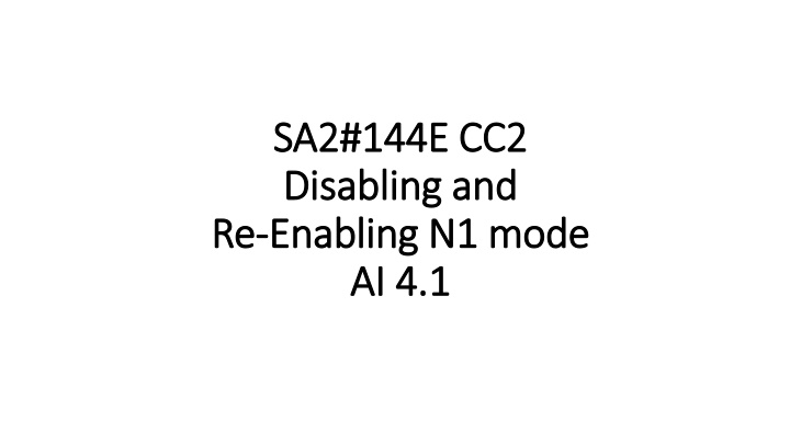 sa2 144e cc2 sa2 144e cc2 disabling and disabling