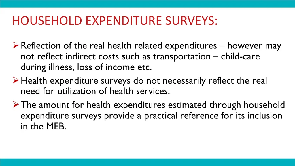 household expenditure surveys