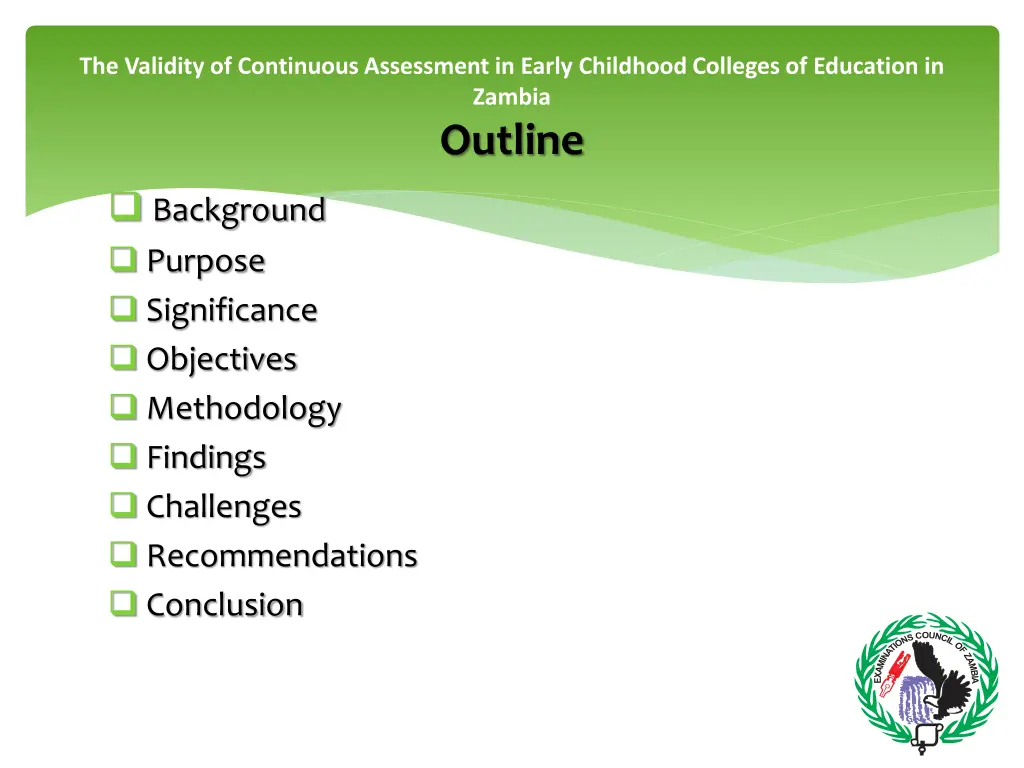 the validity of continuous assessment in early