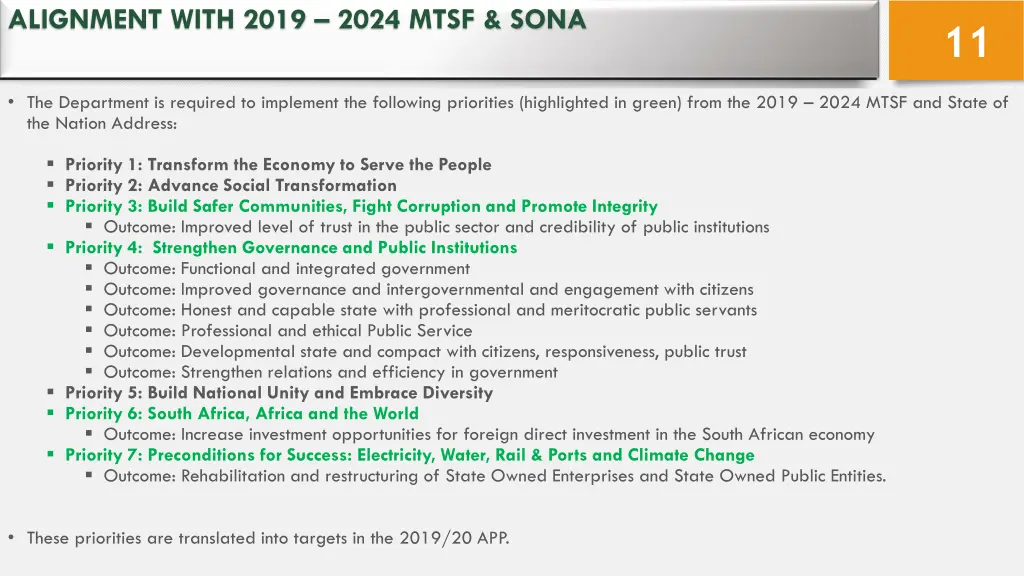 alignment with 2019 2024 mtsf sona