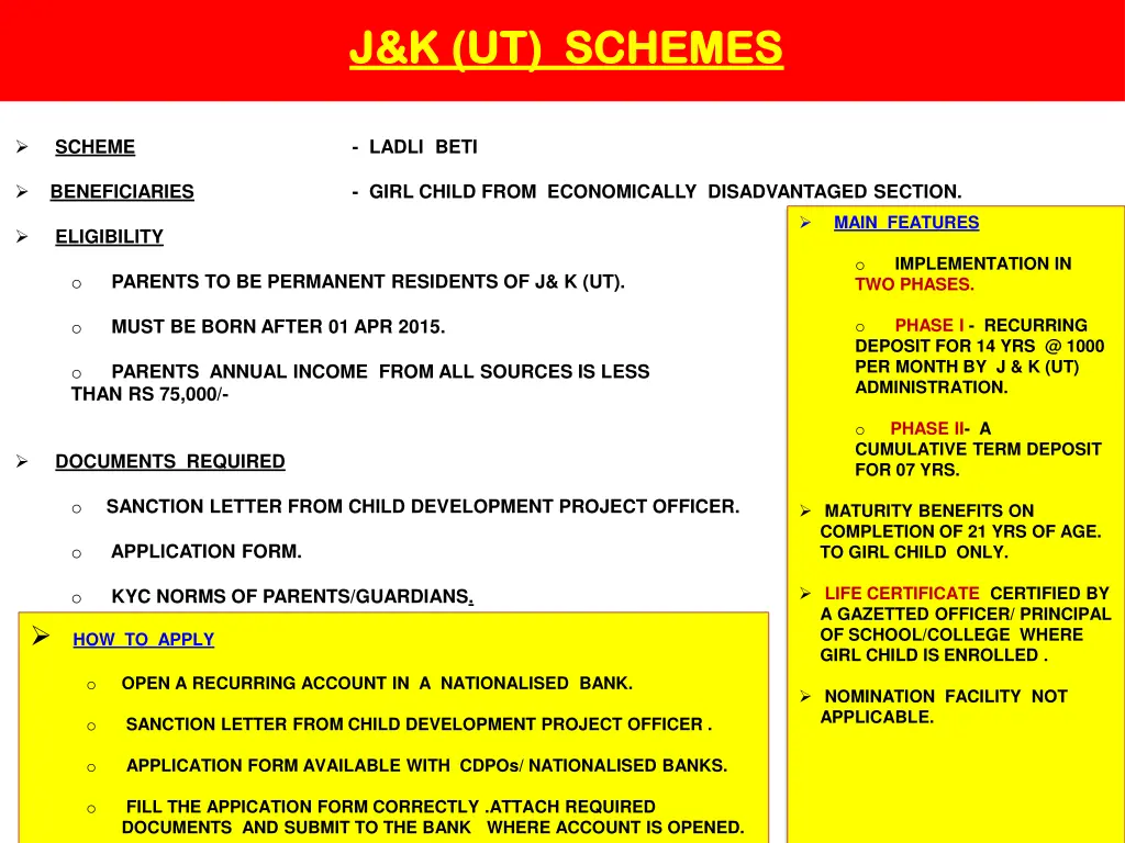 j k ut schemes j k ut schemes