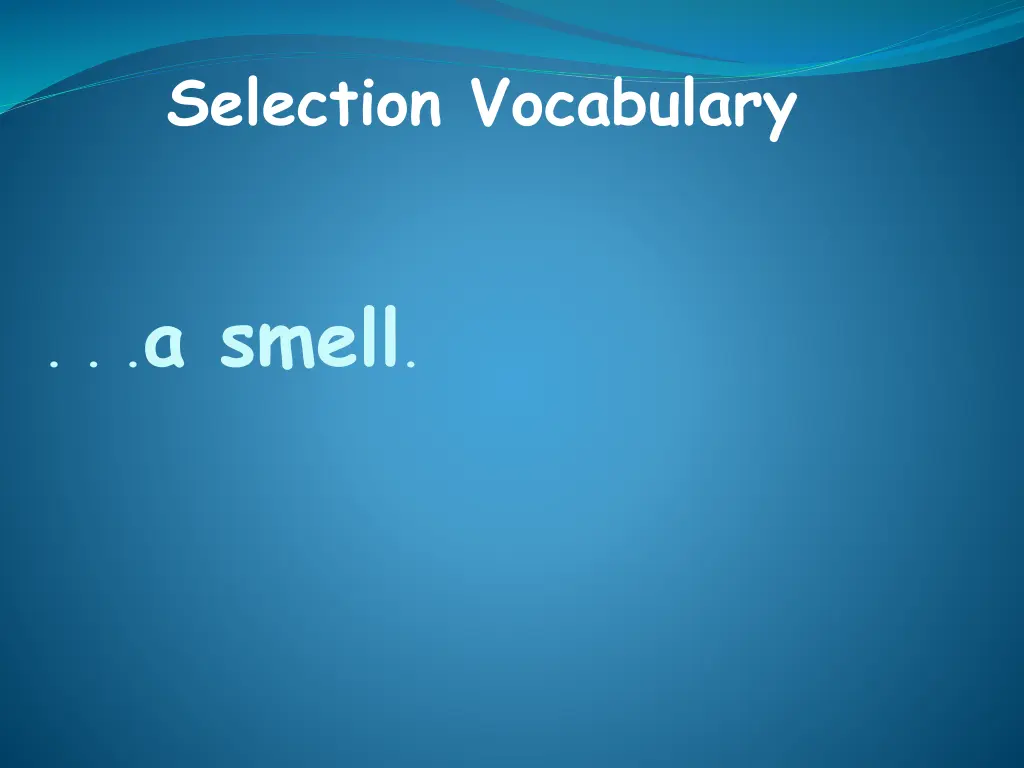 selection vocabulary 2