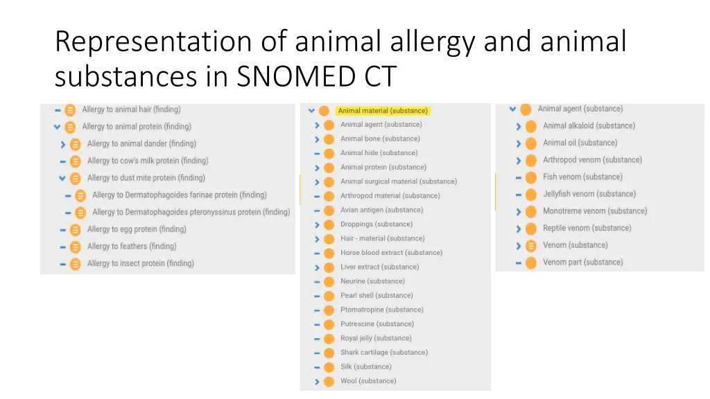 representation of animal allergy and animal