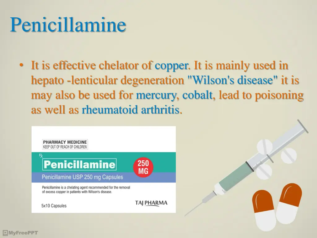 penicillamine