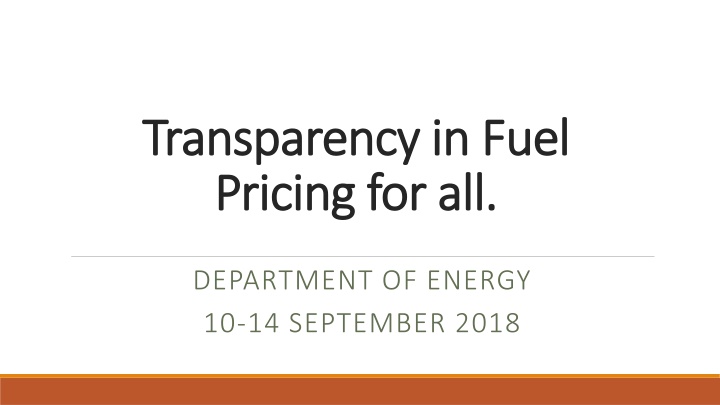 transparency in fuel transparency in fuel pricing