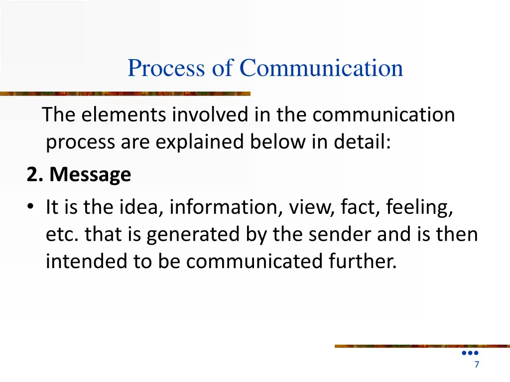 process of communication 1