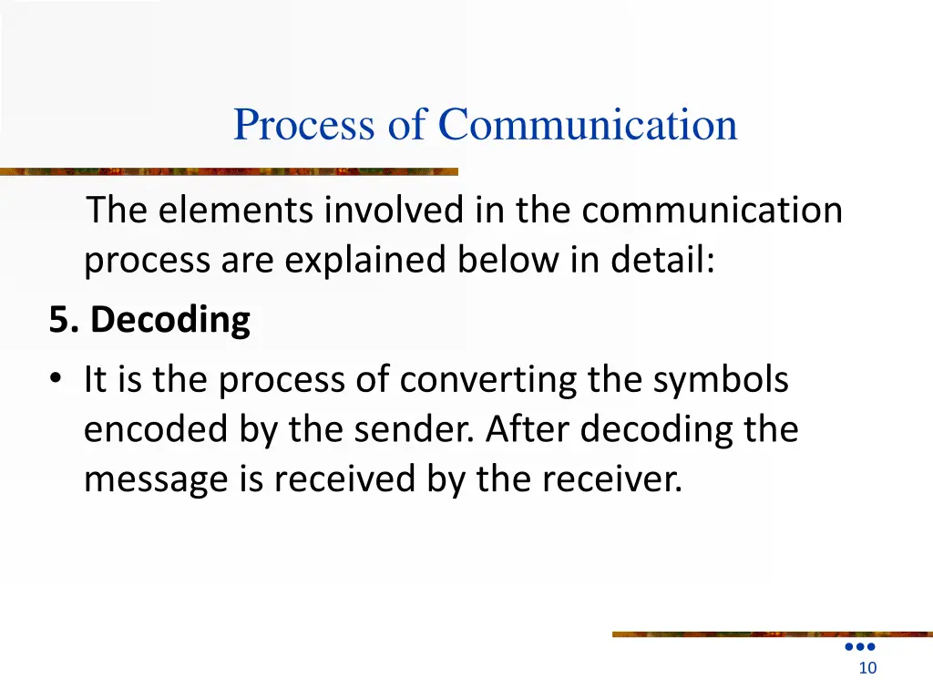 process of communication 4