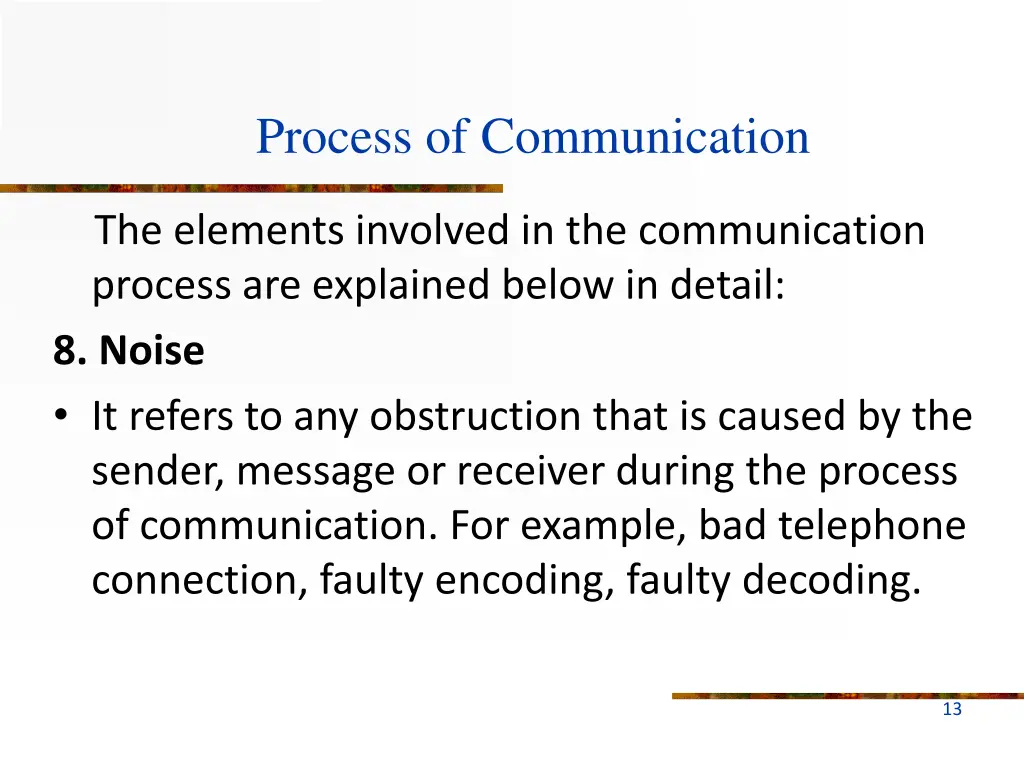 process of communication 7