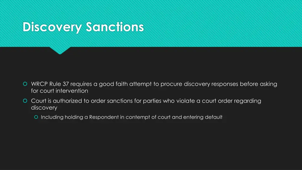 discovery sanctions