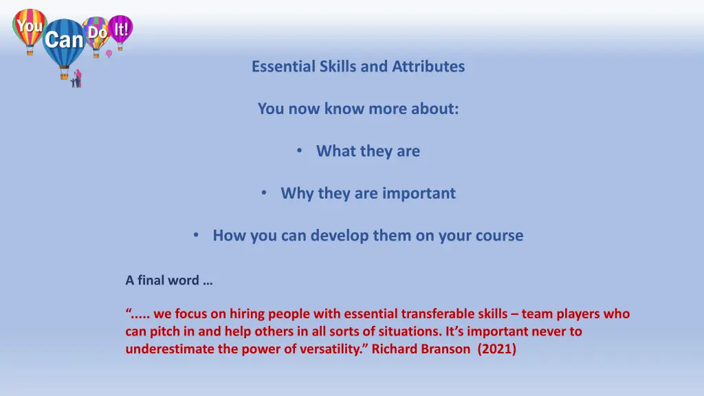 essential skills and attributes 1