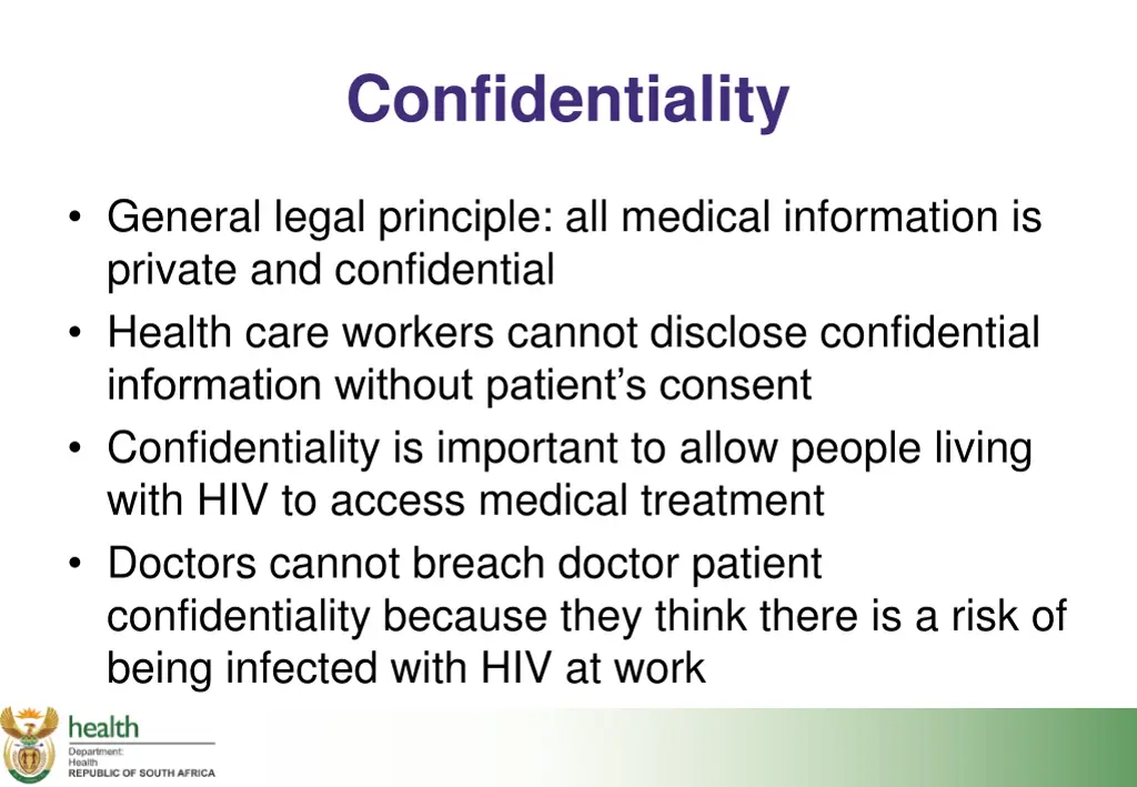 confidentiality