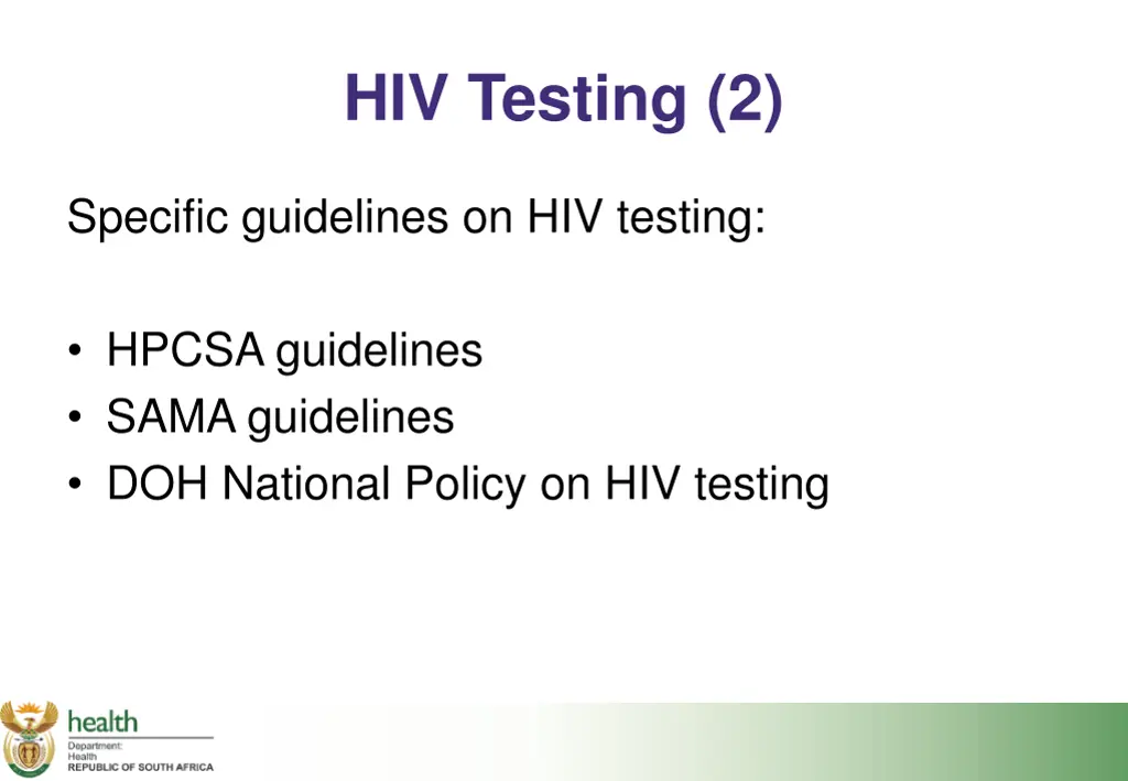 hiv testing 2