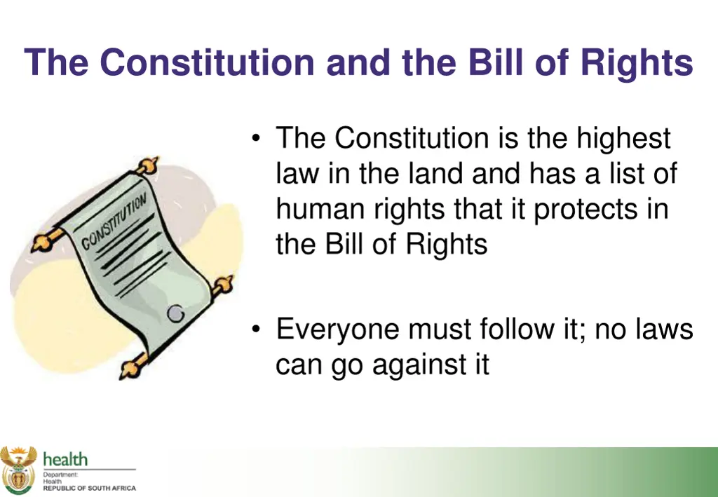 the constitution and the bill of rights