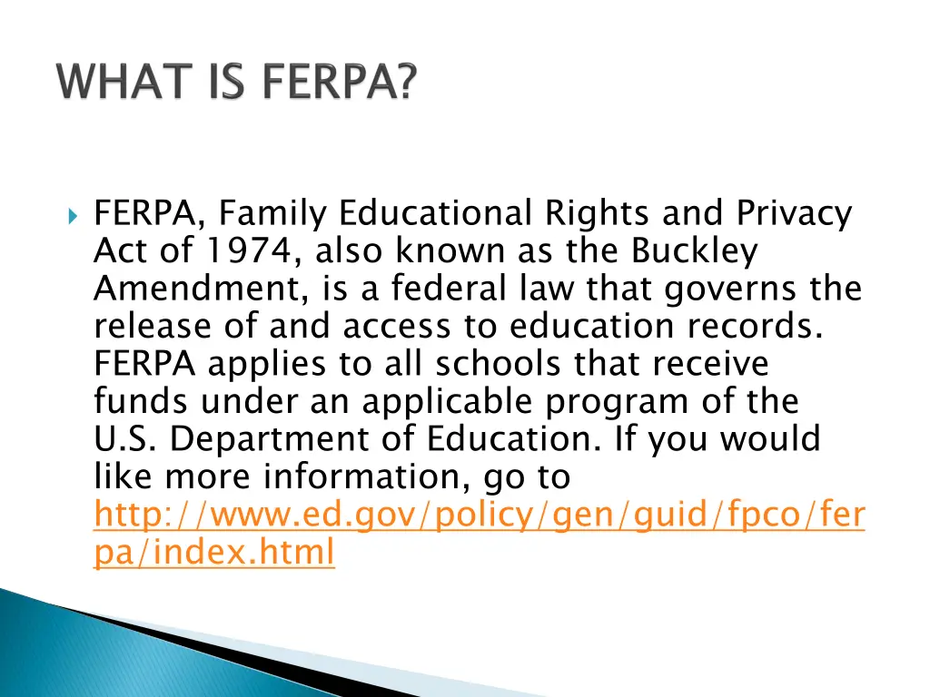 ferpa family educational rights and privacy