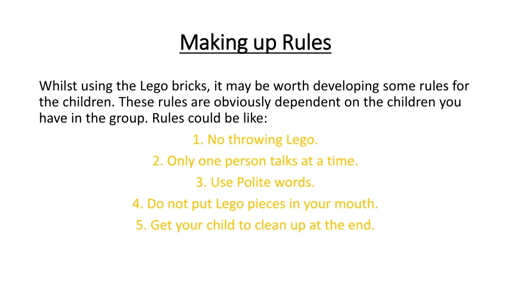 making up rules making up rules