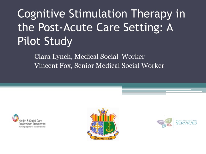 cognitive stimulation therapy in the post acute