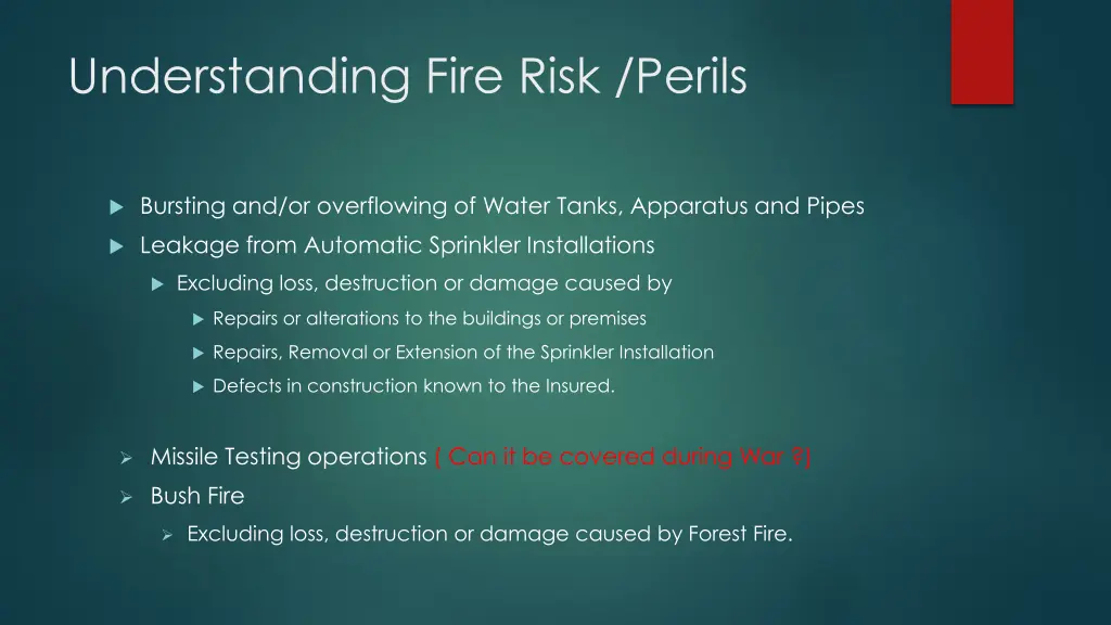 understanding fire risk perils 5