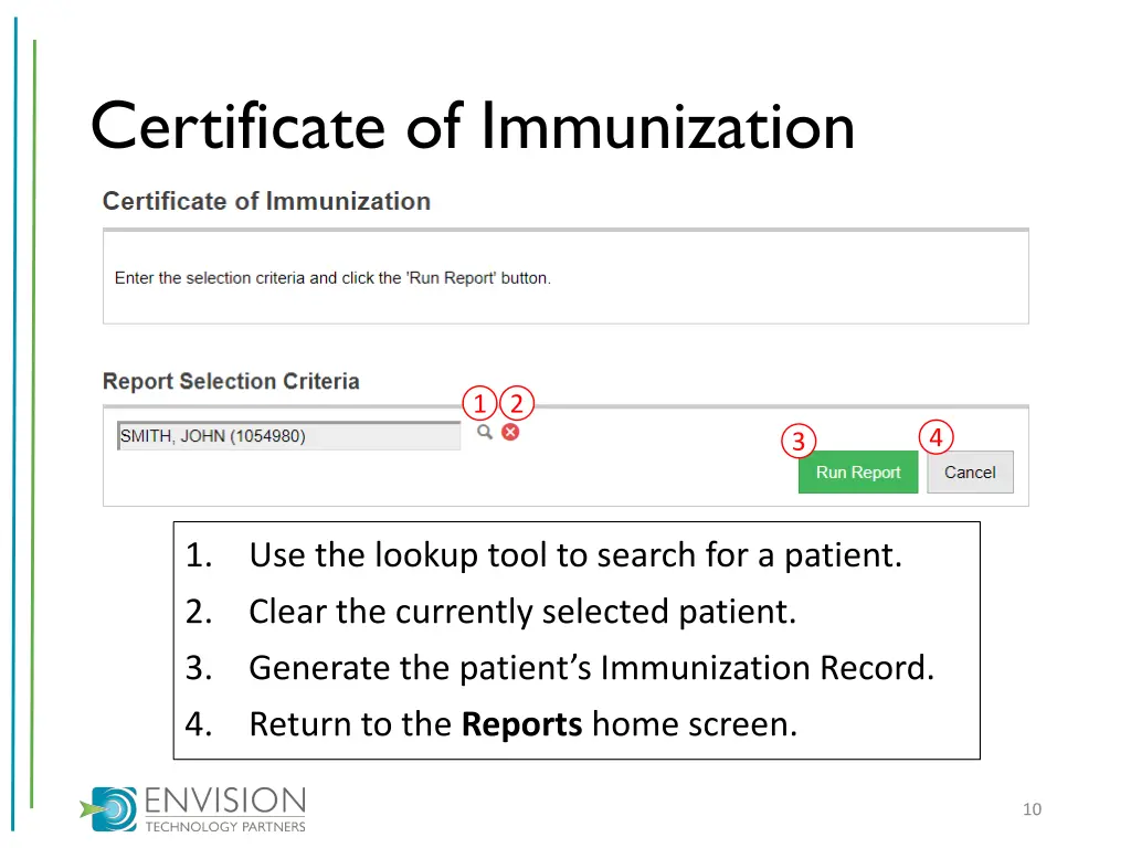 certificate of immunization