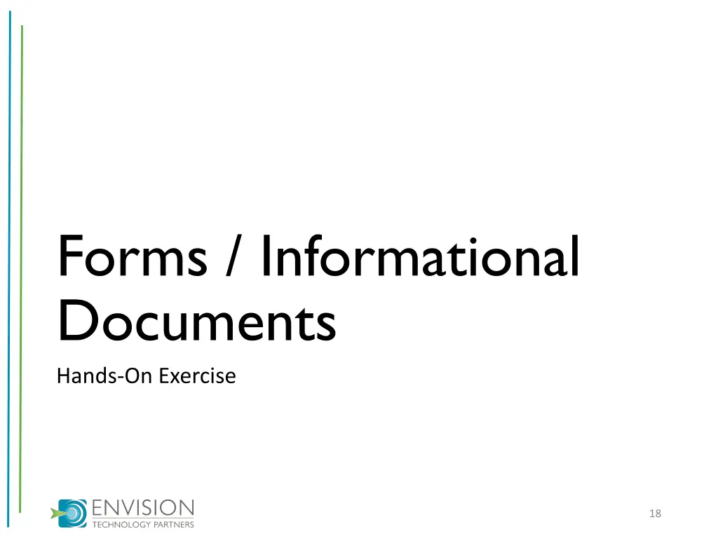 forms informational documents hands on exercise