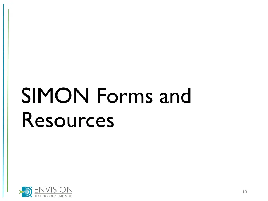 simon forms and resources