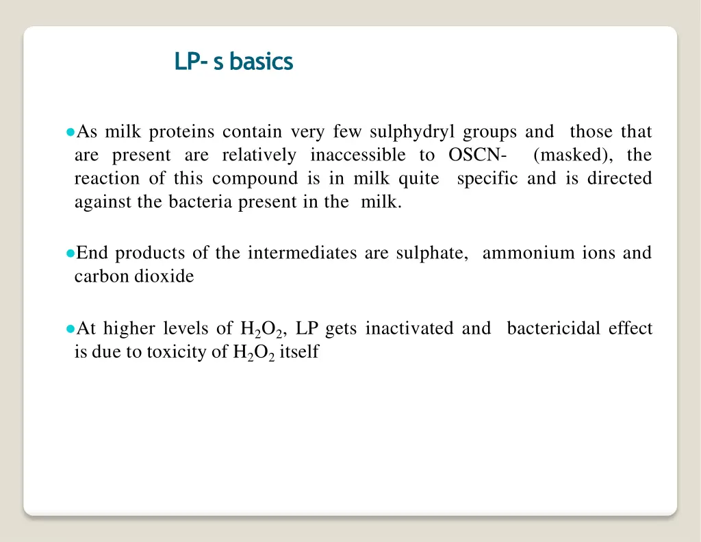 lp s basics