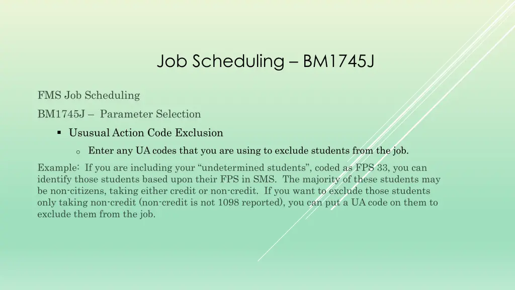 job scheduling bm1745j 1