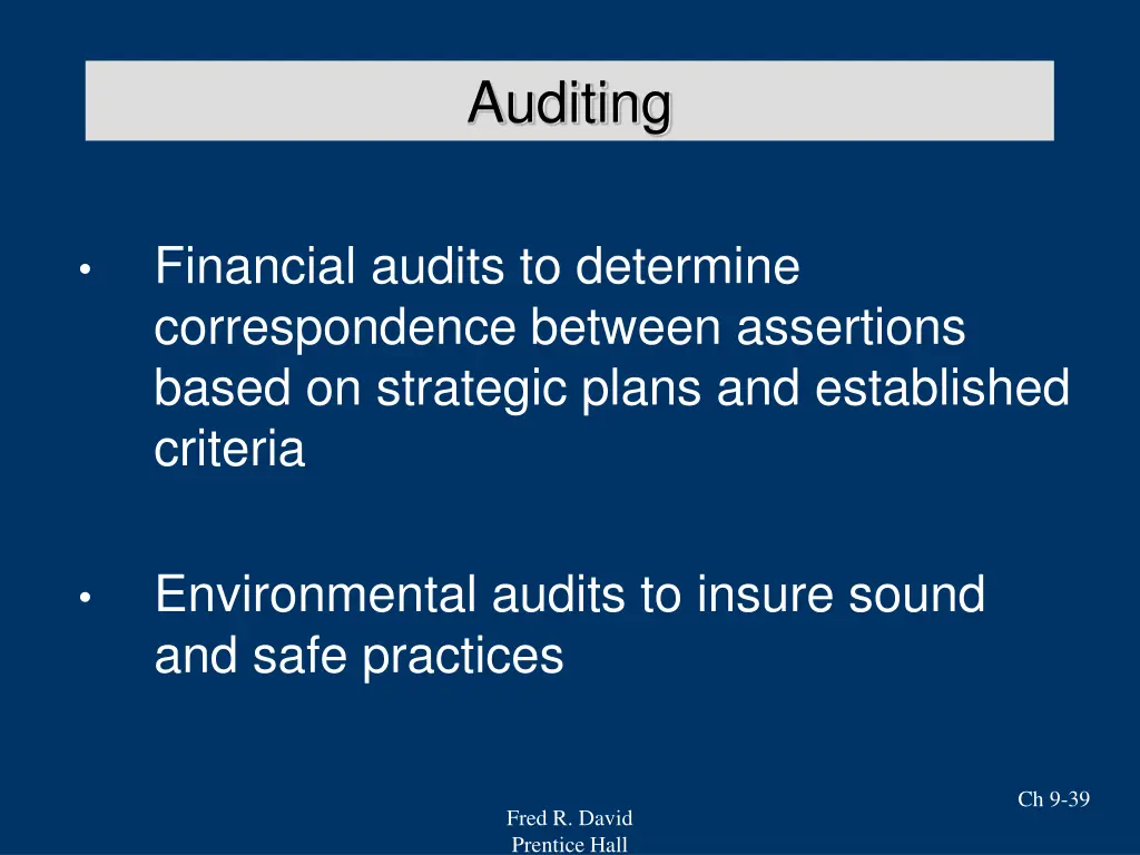 auditing