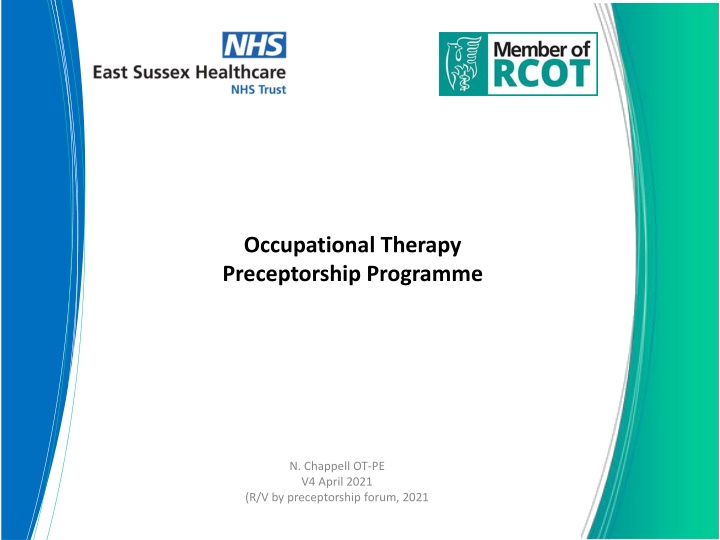 occupational therapy preceptorship programme