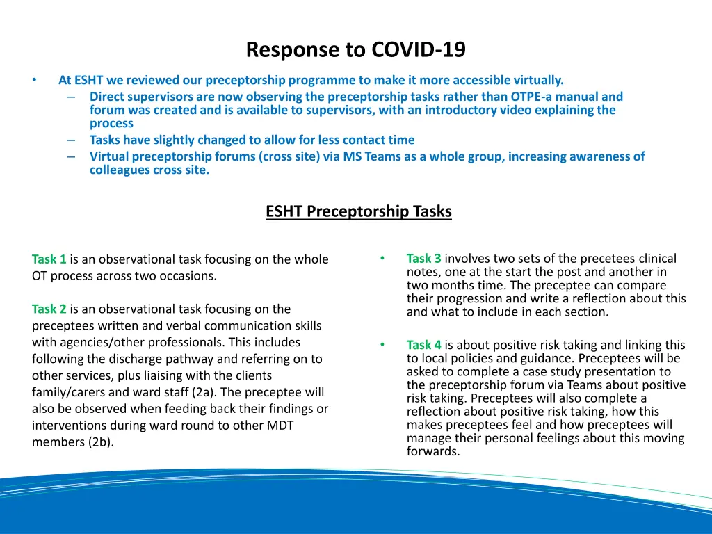 response to covid 19