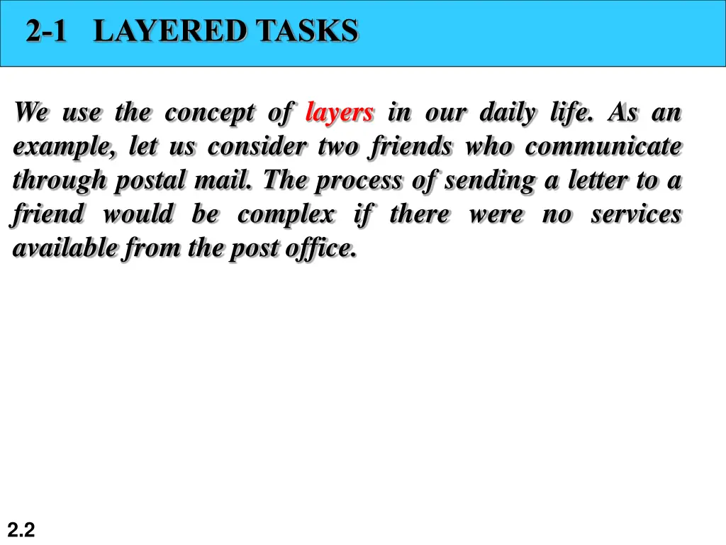 2 1 layered tasks