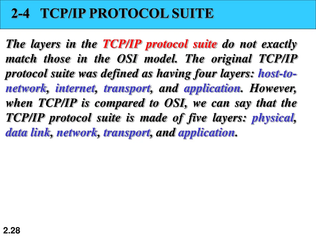 2 4 tcp ip protocol suite