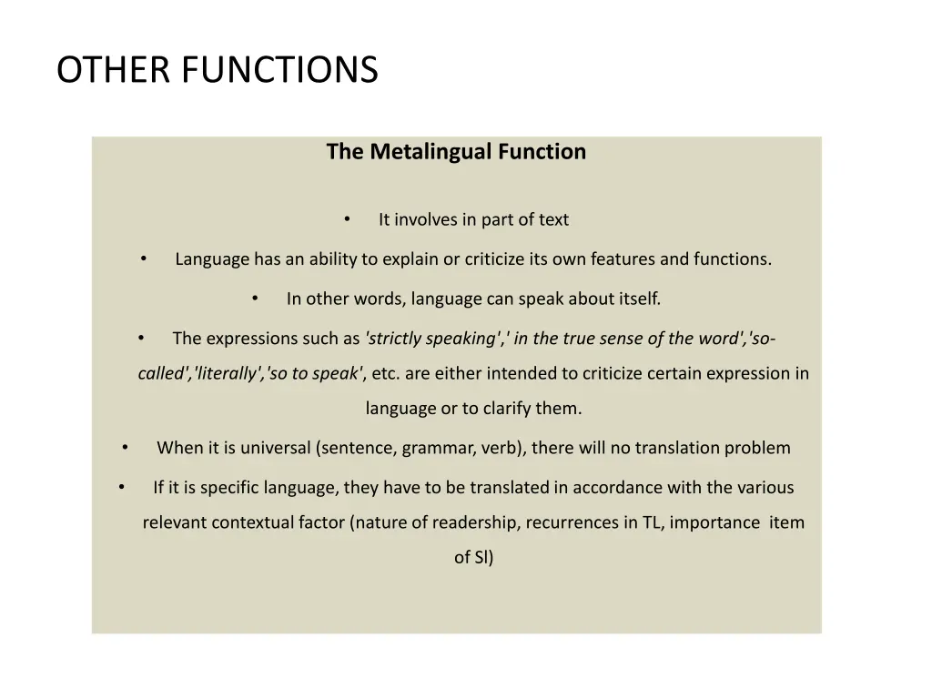 other functions 1