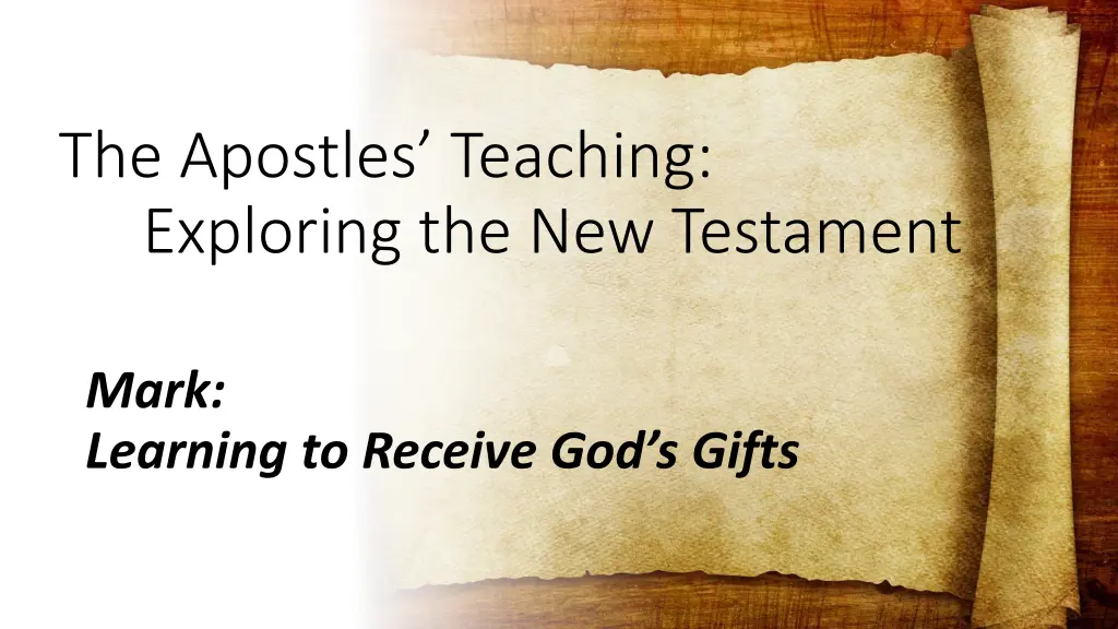 the apostles teaching exploring the new testament