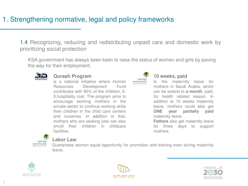 1 strengthening normative legal and policy 3