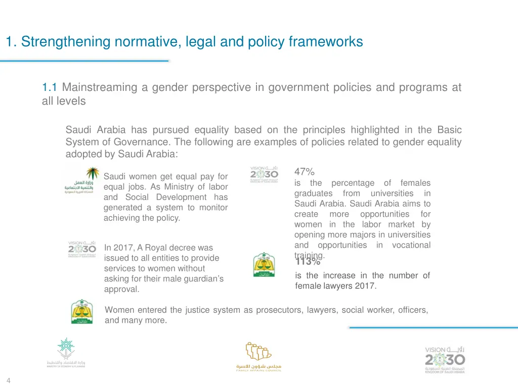 1 strengthening normative legal and policy