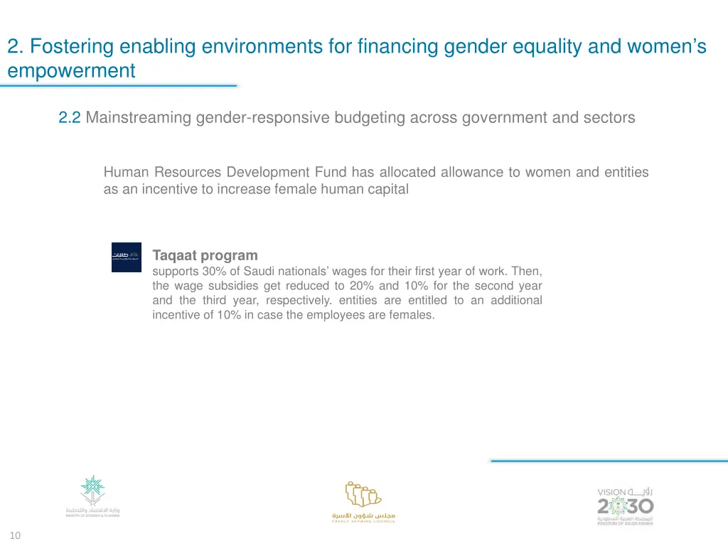 2 fostering enabling environments for financing 1