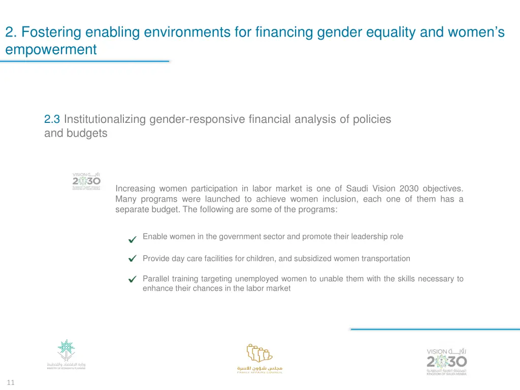 2 fostering enabling environments for financing 2