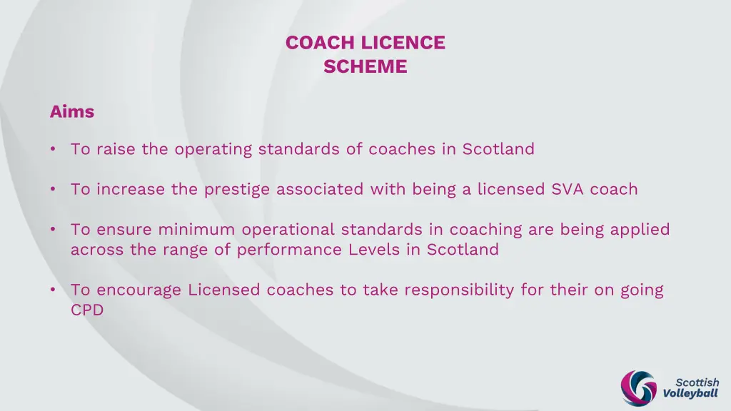 coach licence scheme